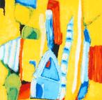 Zeefdruk Saskia Bremer - new age b.3 Abstracte Kunst 2000, Antiek en Kunst, Kunst | Litho's en Zeefdrukken, Ophalen of Verzenden