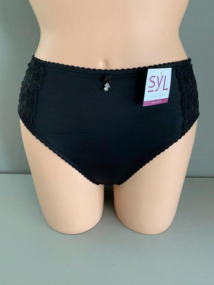 Syl  slip maat 40 - 42 - 48 - 54 model sita, Kleding | Dames, Ondergoed en Lingerie, Slip, Zwart, Verzenden