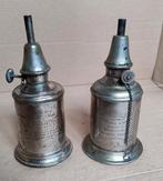 2 antieke Franse Pigeonlampen La Parisienne begin 19de eeuw, Ophalen of Verzenden