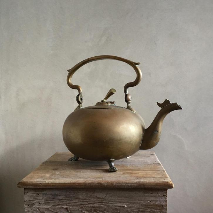 Appelketel brons, Antiek en Kunst, Antiek | Koper en Brons, Brons, Ophalen of Verzenden