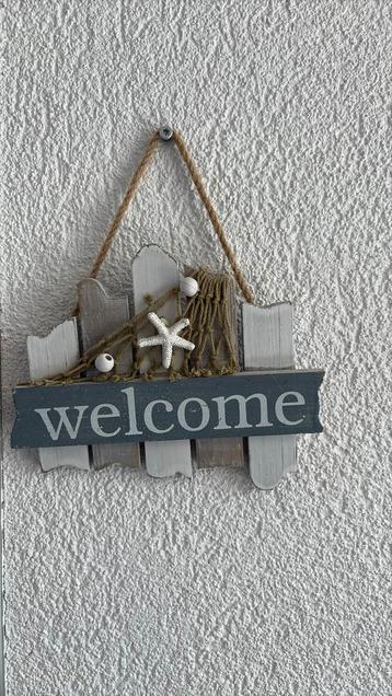 Welcome bordje beschikbaar voor biedingen