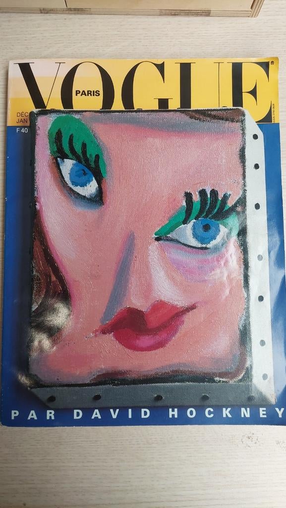 Vintage Vogue Paris Dec 1985 / Jan 1986 - D. Hockey, Boeken, Tijdschriften en Kranten, Gelezen, Damesbladen, Ophalen