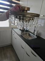 Vintage Kroonluchter met Kristallen, Huis en Inrichting, Lampen | Kroonluchters, Ophalen of Verzenden, Gebruikt, Glas, Vintage