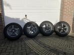Lichtmetalen velgen + winterbanden, Ophalen, 16 inch, Banden en Velgen, Winterbanden