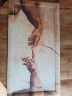 Michelangelo De Schepping van Adam - Handen , Antiek en Kunst, Ophalen of Verzenden
