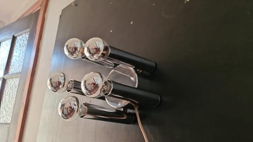 Gaetano Sciolari wand / plafondlampje, 5 lichtpunten, chroom, Antiek en Kunst, Antiek | Woonaccessoires, Ophalen of Verzenden