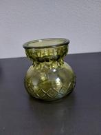 Groene glazen vaas - Hyacinth design, Antiek en Kunst, Ophalen of Verzenden
