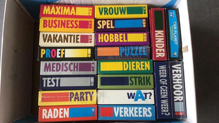 20 x Nova Carta vragenspelletjes., Hobby en Vrije tijd, Gezelschapsspellen | Bordspellen, Nieuw, Een of twee spelers, Drie of vier spelers
