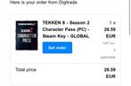 Tekken 8 Season 2 Character Pass (PC) Steam Key, Online, Vechten, 1 speler, Nieuw