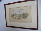 Litho   1850  Paleis Buitenrust Scheveningseweg ’s-Gravenha, Antiek en Kunst, Ophalen