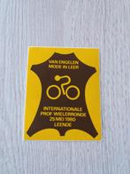 sticker Internationale prof wielerronde 25 mei 1980 Leende, Ophalen of Verzenden, Zo goed als nieuw, Sport