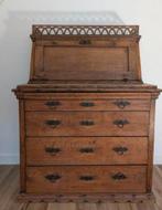 Oud secretaire kast, Huis en Inrichting, Kasten | Secretaires, Ophalen, Gebruikt