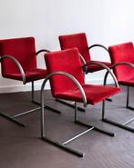 Vintage eetkamer stoelen, Ophalen, Gebruikt, Stof, 50 tot 75 cm