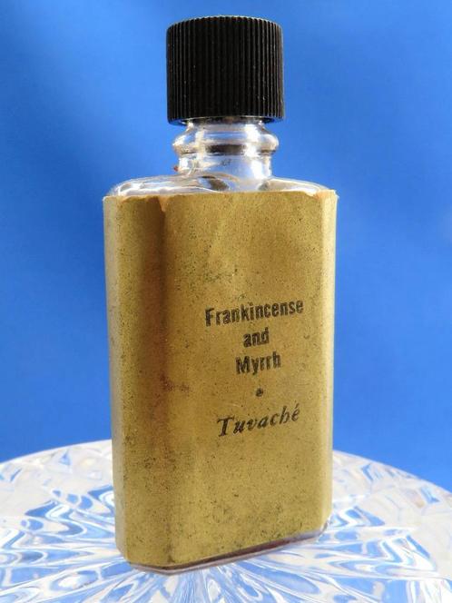 Mini - TUVACHE - Frankincense and Myrrh - 5ml - p - 5,2cm, Verzamelen, Parfumverzamelingen, Gebruikt, Miniatuur, Gevuld, Ophalen of Verzenden