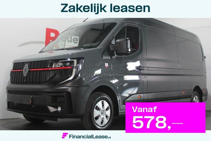 Renault Master T35 2.0 dCi 150 L3H2 Advance - Red Van - BPM, Auto's, Bestelauto's, Bedrijf, Lease, Financial lease, ABS, Achteruitrijcamera
