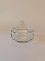 GLAZEN BONBON SCHAALTJE MET DEKSEL | ARCOROC FRANCE, Antiek en Kunst, Antiek | Glas en Kristal, Ophalen of Verzenden