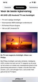 Philips ambilight. 65 inch., Ophalen, Philips, 120 Hz, 100 cm of meer