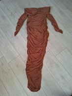 Shein zwangerschapsjurk maat M - fotoshoot, Maat 38/40 (M), Bruin, Ophalen of Verzenden, Zo goed als nieuw