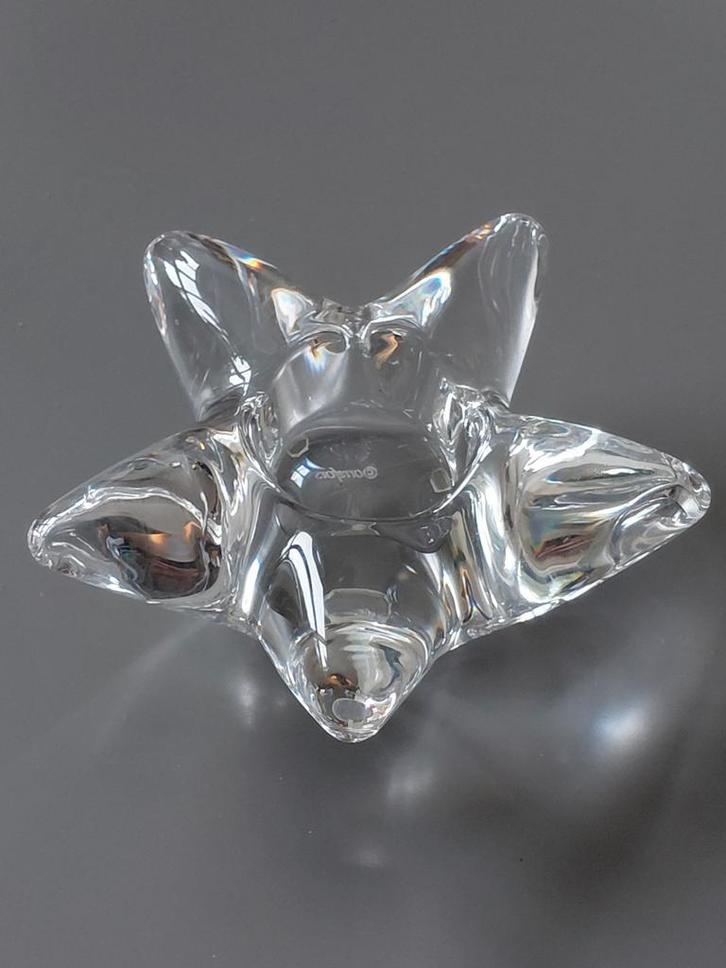 Orrefors Stervormige Waxinelichthouder, ontwerp Per Sundberg, Antiek en Kunst, Antiek | Glas en Kristal, Ophalen of Verzenden