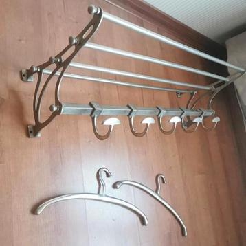 Vintage Midcentury Trein kapstok | Wandkapstok Art Nouveau  beschikbaar voor biedingen
