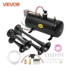 Treinluchthoornset, 150dB, 120 PSI, 4 trompetten, chroomstaa, Verzenden, Nieuw