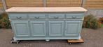 Olijfgroen dressoir, 150 tot 200 cm, Eikenhout, Ophalen of Verzenden, Landelijk