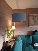 Stijlvolle booglamp met grijze kap., Huis en Inrichting, Lampen | Vloerlampen, Ophalen, Gebruikt, Metaal, Modern