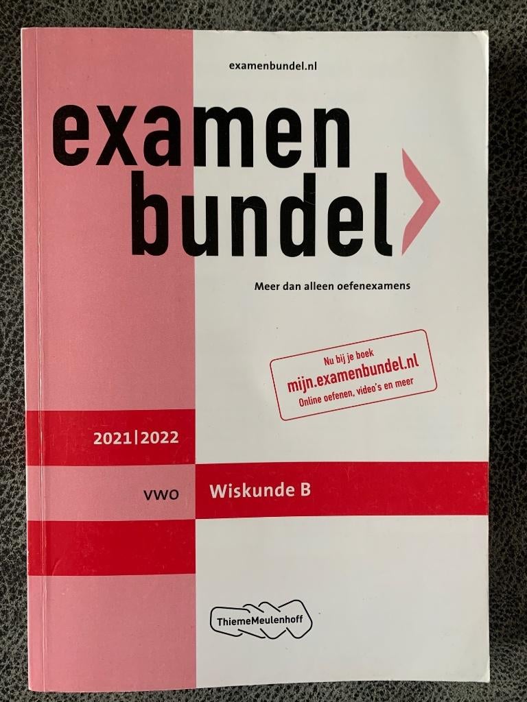Examenbundel Wiskunde B VWO, Boeken, Schoolboeken, Ophalen, VWO, ThiemeMeulenhoff, Zo goed als nieuw
