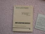Ontschepingsboekje / demobilisatie met toebehoren, Ophalen of Verzenden, Landmacht, Nederland, Overige typen