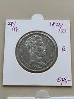 Gulden 1832 over 21 zeldzaam, Postzegels en Munten, Munten | Nederland, 1 gulden, Zilver, Ophalen of Verzenden, Koning Willem I