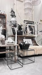 Paar Max sauze isosele vintage ‘70 kubus tafels, Ophalen, Zo goed als nieuw, Minder dan 10 m², Laminaat