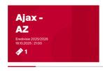 Ajax -az  vak 428, Tickets en Kaartjes, Eén persoon, Oktober