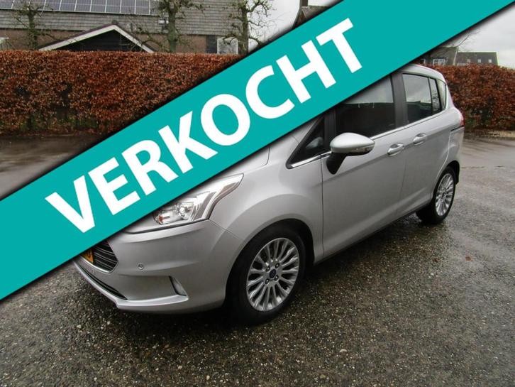 Ford B-Max 1.0 EcoBoost Titanium 1eig leer,navi,camera mooi, Auto's, Ford, Bedrijf, Te koop, B-Max, ABS, Achteruitrijcamera, Airbags