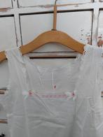 Oud oude frans franse antiek antieke nachthemd wit witte, Ophalen of Verzenden