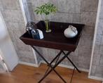 Butlertray / bijzettafel met afneembaar dienblad, Huis en Inrichting, Tafels | Sidetables, Ophalen, 50 tot 100 cm, Zo goed als nieuw