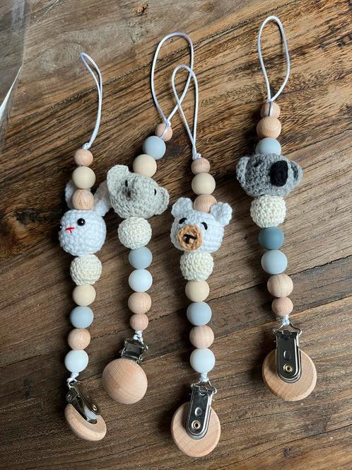 speenkoord met gehaakte diertjes, Kinderen en Baby's, Babymode-accessoires, Nieuw, Ophalen of Verzenden