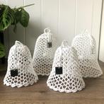 Riviera Maison Gehaakte kerst klokjes  - Set van 4, Huis en Inrichting, Woonaccessoires | Kandelaars en Kaarsen, Overige materialen