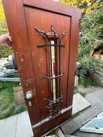 Oude voordeur met glas in lood, Doe-het-zelf en Verbouw, Deuren en Horren, Ophalen, Gebruikt, 80 tot 100 cm, 215 cm of meer