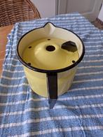 emaille melkkan geel/zwart/creme, Antiek en Kunst, Antiek | Emaille, Ophalen of Verzenden