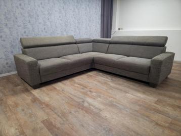 GRATIS BEZORGEN | Mooi Taupe Grijs Hoekbank beschikbaar voor biedingen