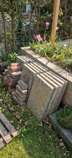 Grindtegels 60x40 gratis af te halen, Tuin en Terras, Ophalen, Gebruikt, 10 m² of meer, Beton