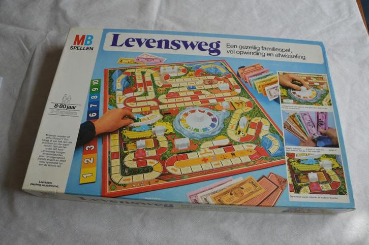 Spel: Levensweg, Hobby en Vrije tijd, Gezelschapsspellen | Bordspellen, Gebruikt, Een of twee spelers, Drie of vier spelers, Ophalen of Verzenden