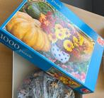 Puzzel fruit en bloemen 1000 stukjes - Jumbo, Ophalen of Verzenden, 500 t/m 1500 stukjes, Gebruikt, Legpuzzel