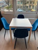 Witte Eettafel - Nieuwstaat - 90x90cm, Huis en Inrichting, Tafels | Eettafels, Kunststof, Vierkant, Nieuw, Vier personen