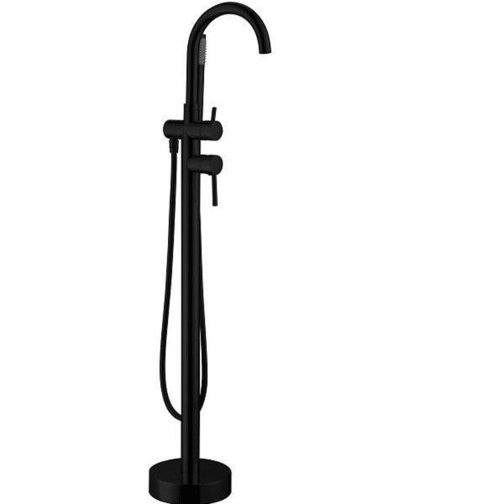 Vrijstaande badkraan mat zwart Wolfsburg Riko (nieuw), Doe-het-zelf en Verbouw, Sanitair, Nieuw, Kraan, Ophalen