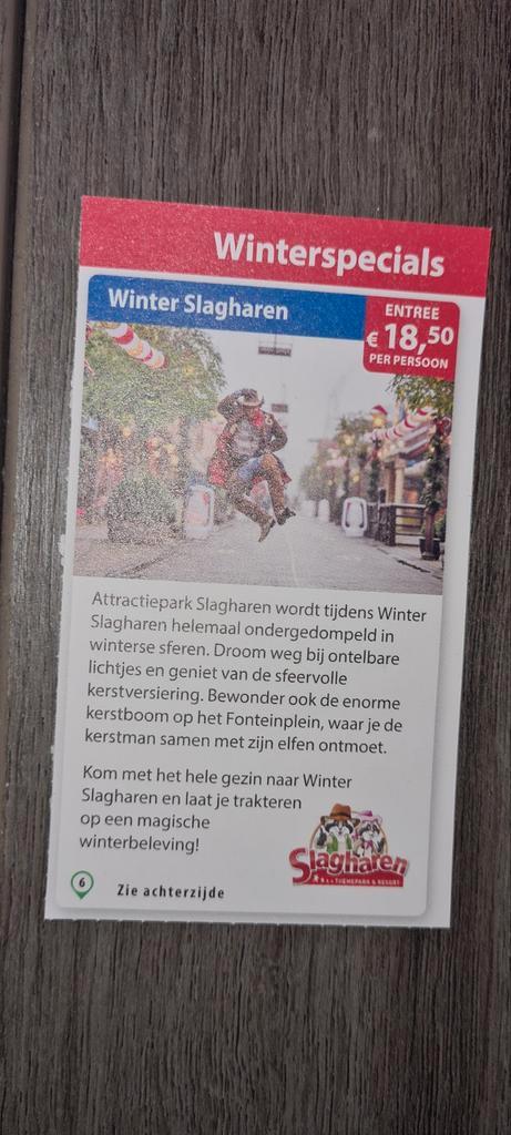 Winter Slagharen voordeelbon voor €18,50 entree  per persoon, Tickets en Kaartjes, Kortingen en Cadeaubonnen, Drie personen of meer