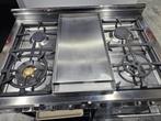 Professioneel Bertazzoni fornuis – 6 branders + gas & elektr, Ophalen, Gebruikt, 60 cm of meer, Gas