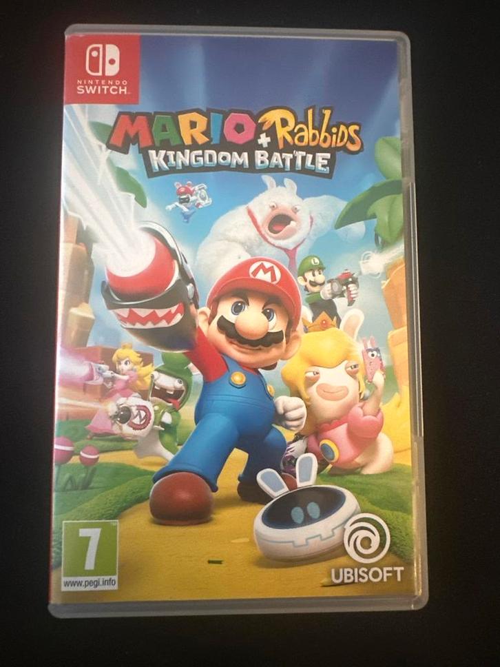 Mario + Rabbids Kingdom Battle - Switch, Spelcomputers en Games, Games | Nintendo Switch, Zo goed als nieuw, Strategie en Constructie