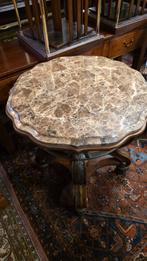 Zware barok tafel marmeren blad, Ophalen