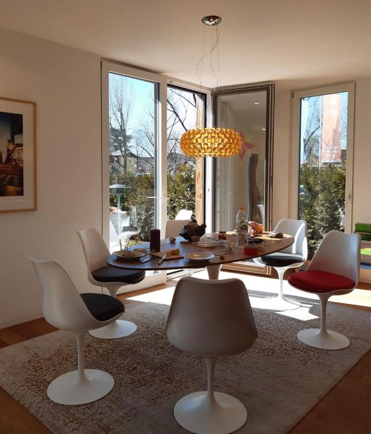 tafels eero saarinen tulipe mid century stoelen tulipe, Huis en Inrichting, Tafels | Eettafels, Nieuw, 200 cm of meer, 200 cm of meer